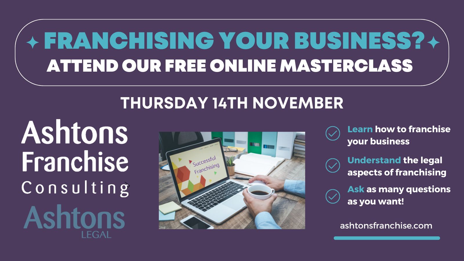 Franchise your business masterclass